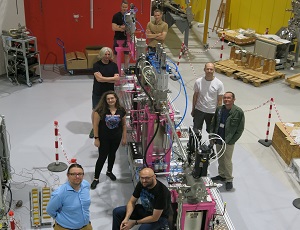 Installation of the PolyX beamline front-end
