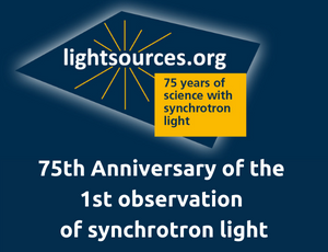 75th Anniversary of the 1st observation of synchrotron light