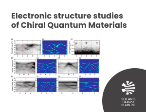 Badania struktury elektronowej chiralnych materiałów kwantowych.