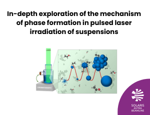 Exploration of the mechanism of phase formation in pulsed laser irradiation of suspensions