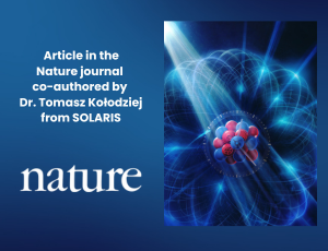 Article in the Nature journal co-authored by Dr. Tomasz Kołodziej from SOLARIS