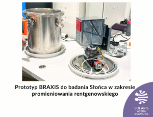 Prototyp BRAXIS do badania Słońca w zakresie promieniowania rentgenowskiego testowany w Centrum SOLARIS