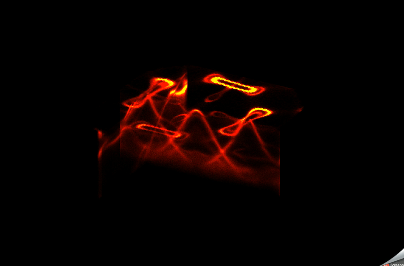 Band structure of a NbP Weyl semimetal measured at an excitation energy of 92 eV with visible Fermi arcs