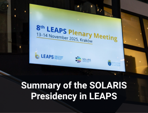 Zdjęcia do aktualności opisującej LEAPS plennary meeting 2025