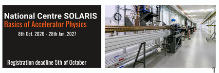 Fundamentals of Accelerator Physics. Online Course by the SOLARIS National Synchrotron Radiation Centre